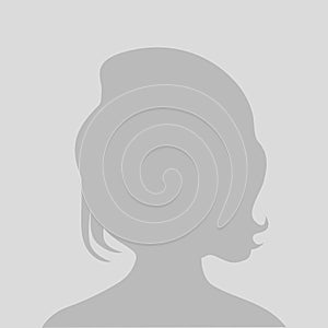 Default avatar profile icon, Grey photo placeholder-women photo