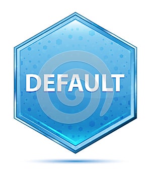 Default crystal blue hexagon button