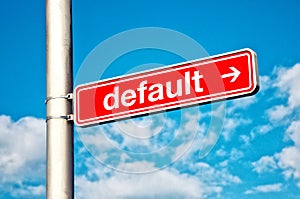 Default, directional sign