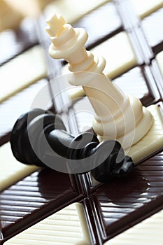 Defeat (chess on the chocolate chessboard)