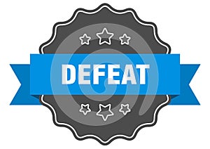 defeat label