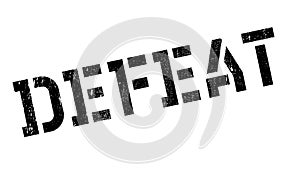 Defeat stamp rubber grunge