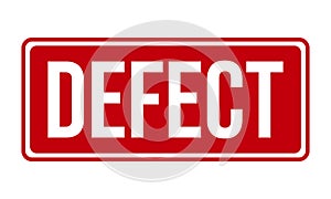 Defect Rubber Stamp. Defect Grunge Stamp Seal Vector Illustration