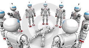 Defective robot surrounded operable