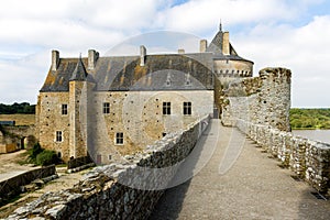 Defence walls at Chateau de Suscinio, Brittany, France