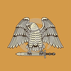 DEFENDER EAGLE WITH SWORD COLOR photo