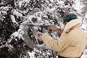 Defender of Stalingrad in a winter form