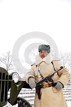 Defender of Stalingrad in a winter form