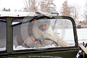 Defender of Stalingrad in a winter form