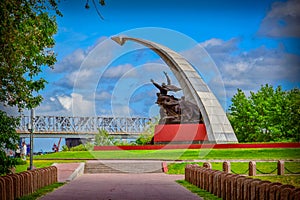 Defenders memorial in Kumzhenskaya Grove in Rostov-on-Don city