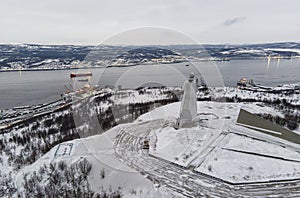 Defenders of the Soviet Arctic monument in Murmansk