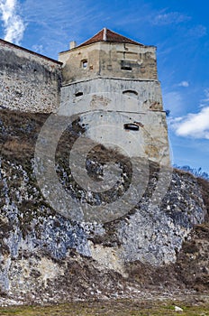 Defense tower at Rasnov Fortress, Romania