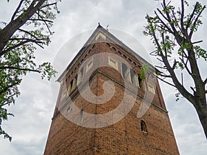 Defense tower of the Roman-Catholic Church of St. Bartholomew