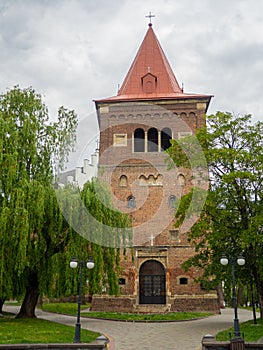 Defense tower of the Roman-Catholic Church of St. Bartholomew