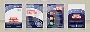 Defensive driving school blank brochure design
