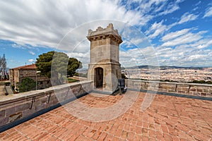 Montjuic castle tower, Barcelona photo