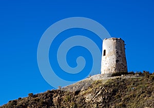 Defensive tower in sunbeams