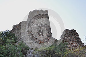 Defensive Wall  Acropolis  Pergamum  Bergama  Izmir  Turkey