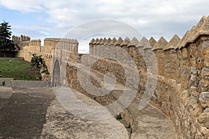 Defensive wall of castle Sant Salvador in Arta