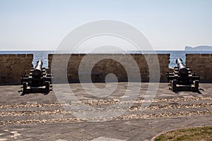 Defensive walls in Alghero, Italy