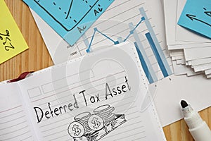 Deferred Tax Asset is shown using the text photo