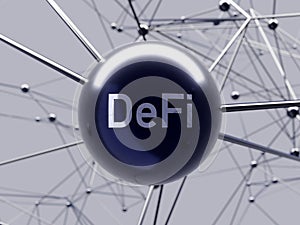 DeFi - decentralized finance fintech future business