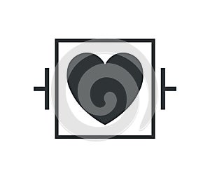 Defibrillation-proof type CF applied part. Graphical Symbols for Use on Equipment