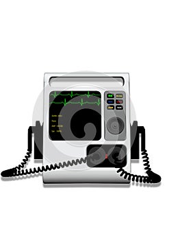 Defibrillator with Clipping Path