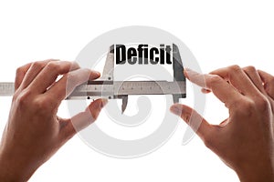 Deficit size photo