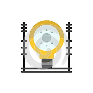 Define, Energy, Engineering, Generation, Power  Flat Color Icon. Vector icon banner Template