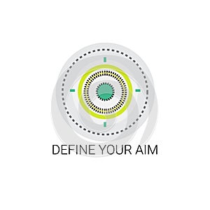 Define Your Aim Target Opportunity Icon photo