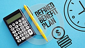 Defined benefit plan is shown using the text photo