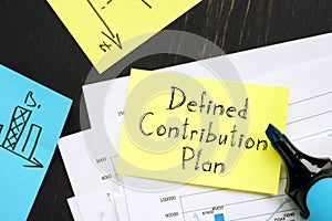 Defined Contribution Plan is shown using the text photo