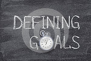 Defining goals watch