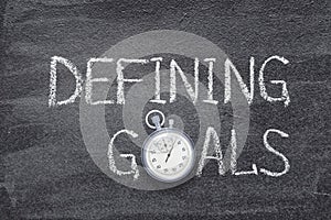 Defining goals watch photo