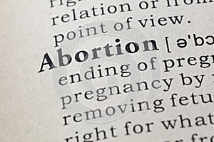 Definition of abortion