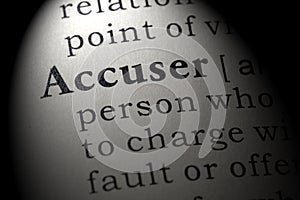 Definition of accuser photo