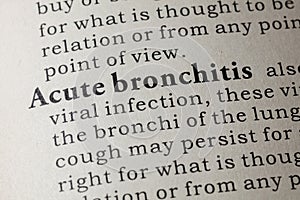 Definition of Acute bronchitis