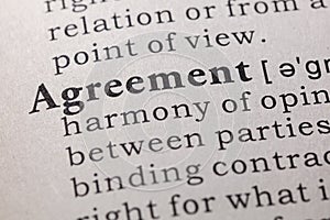 Definition of agreement