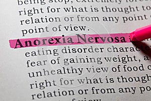 Definition of anorexia nervosa photo