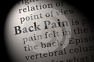 Definition of Back Pain