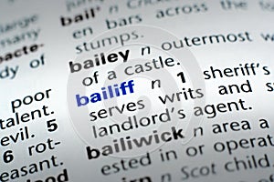 Definition of Bailiff photo