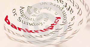 Definition of  bankruptcy