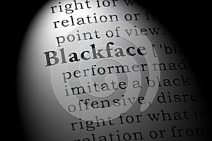 Definition of Blackface