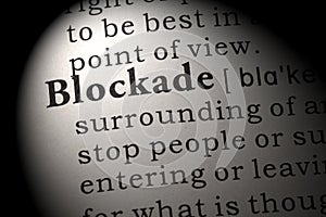 Definition of blockade photo
