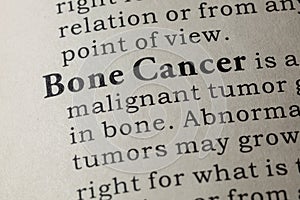 Definition of Bone Cancer
