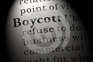 Definition of boycott