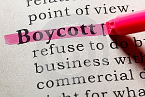 Definition of boycott photo