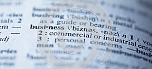 Definition of business in dictionary