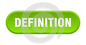 definition button. rounded sign on white background